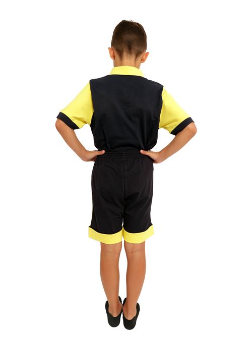 POLO MEZZA MANICA IL CAPITANO SCUOLA | A15320 15320BLU/GIALLO